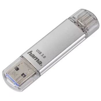 Hama C-Laeta Memoria USB 16 GB USB Type-A / USB Type-C 3.2 Gen 1 (3.1 Gen 1) Plata