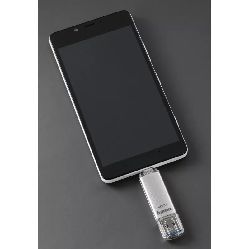 Hama FlashPen C-Laeta memoria USB 16 GB, USB 3.0 / USB Type-C, plateada