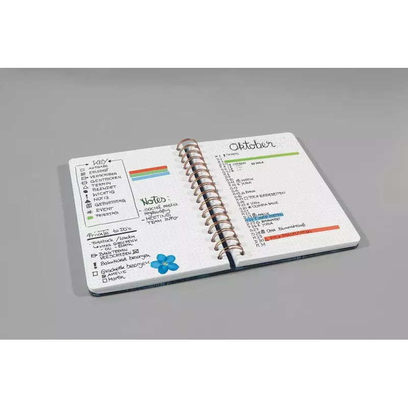 Cuaderno A5 Sigel JN601 240 hojas negro rosa blanco