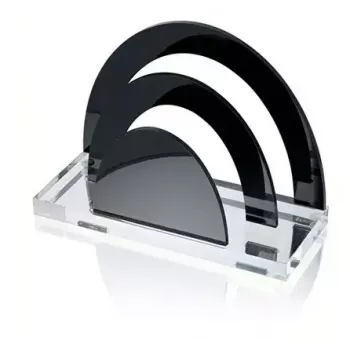 Sujetador de documentos WEDO 60 3001 acrílico negro transparente