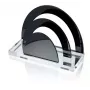 Sujetador de documentos WEDO 60 3001 acrílico negro transparente