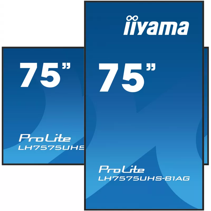 Pantalla de señalización digital iiyama LH7575UHS-B1AG 190,5 cm (75