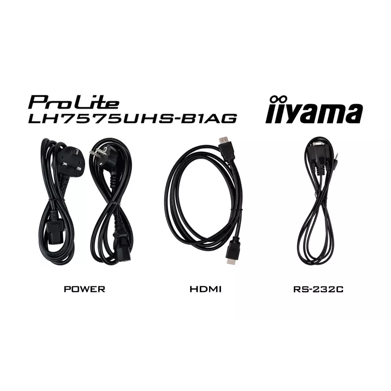 Pantalla de señalización digital iiyama LH7575UHS-B1AG 190,5 cm (75
