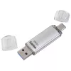 Memoria USB Hama C-Laeta 32 GB USB Type-A / USB Type-C 3.2 Gen 1 (3.1 Gen 1) plateada