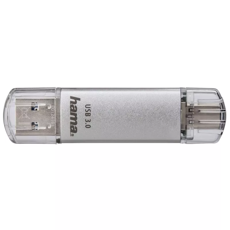 Memoria USB Hama C-Laeta 32 GB USB Type-A / USB Type-C 3.2 Gen 1 (3.1 Gen 1) plateada