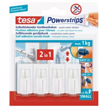 Gancho de almacenamiento Tesa 58034-00007 blanco 1 ud.