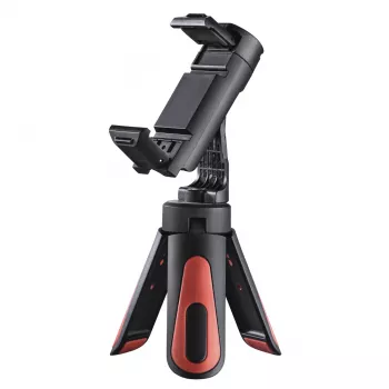 Hama Pocket II Rotation trípode para smartphone/tablet 3 patas negro, rojo