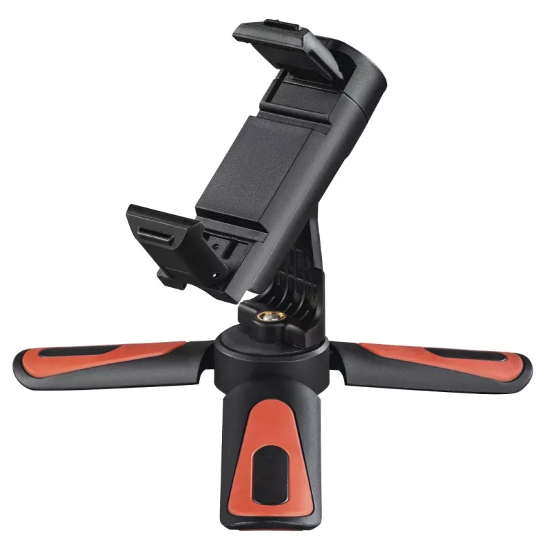 Hama Pocket II Rotation trípode para smartphone/tablet 3 patas negro, rojo