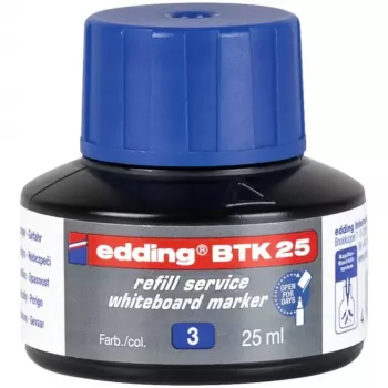 Tinta de recarga para rotulador Edding BTK-25 azul 25 ml, tinta de repuesto para rotulador