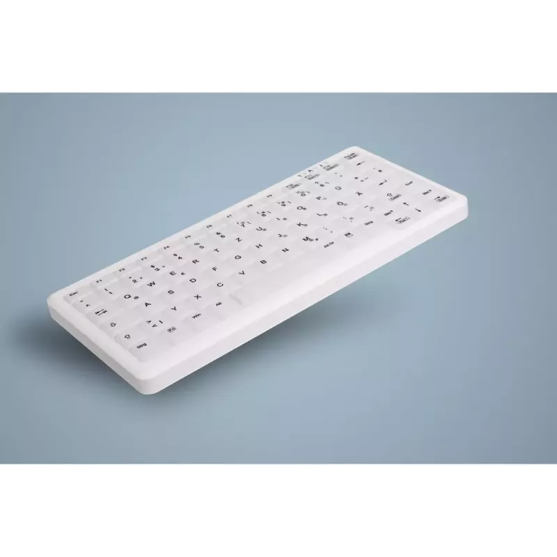 Protector de teclado Active Key AK-C4110 — silicona, distribución alemana, 291×139×25 mm, blanco