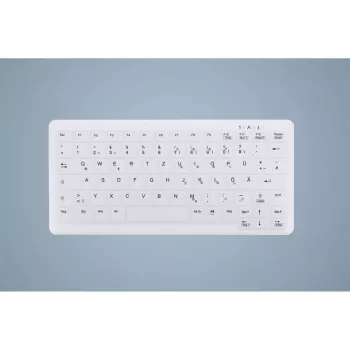 Protector de teclado Active Key AK-C4110 — silicona, distribución alemana, 291×139×25 mm, blanco