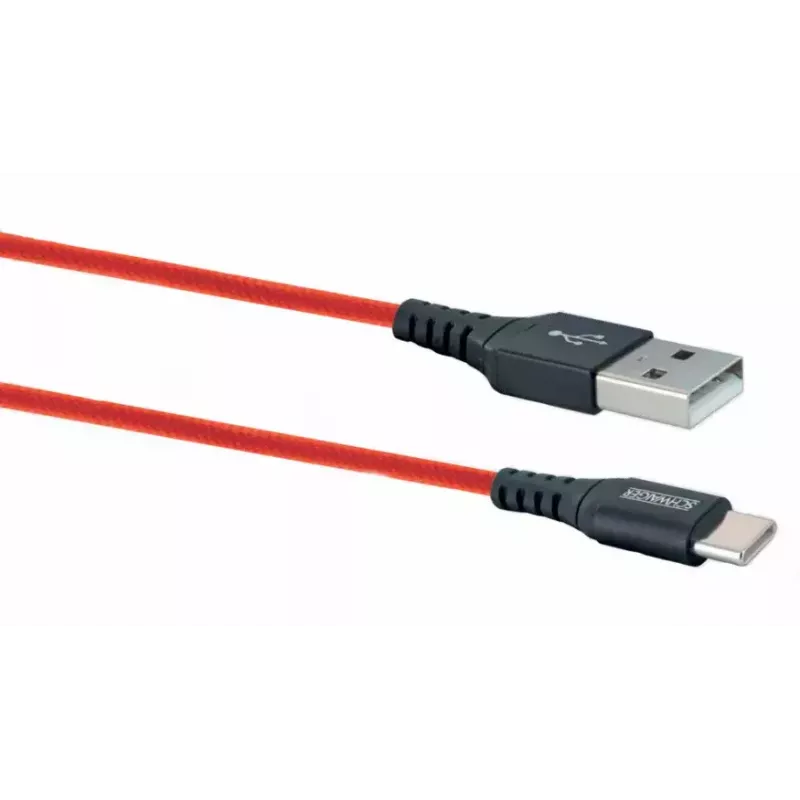 Cable USB-A a USB-C SCHWAIGER LPRO510 501 – USB 3.2 Gen 1 (3.1 Gen 1), 1,2 m, rojo