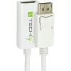 Adaptador Techly DisplayPort 1.2 macho / HDMI hembra 15 cm Blanco IADAP DP-HDMIF2