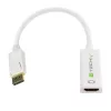Adaptador Techly DisplayPort 1.2 macho / HDMI hembra 15 cm Blanco IADAP DP-HDMIF2