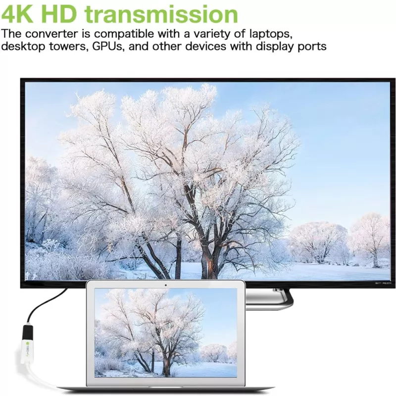 Adaptador Techly DisplayPort 1.2 macho / HDMI hembra 15 cm Blanco IADAP DP-HDMIF2