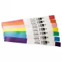 Zebra Z-Band Splash Azul Etiqueta autoadhesiva