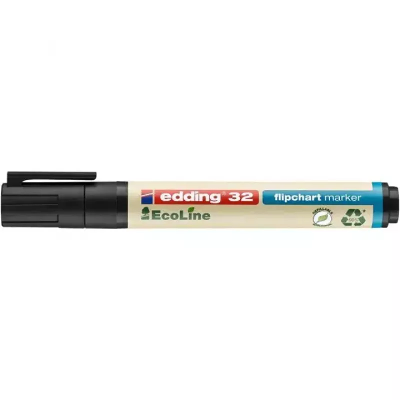 Rotulador Edding EcoLine 32 Punta biselada Negro