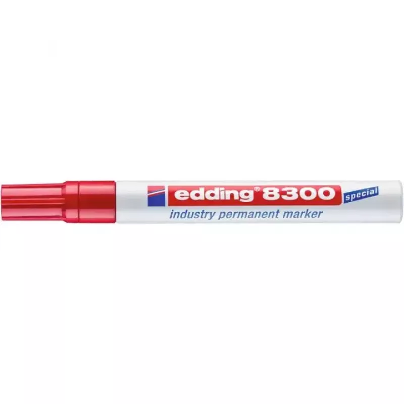 Rotulador permanente punta redonda Edding 8300 rojo