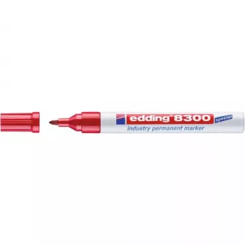 Rotulador permanente punta redonda Edding 8300 rojo