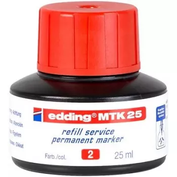 Recarga de tinta para rotulador Edding MTK 25 rojo 25 ml 1 ud.