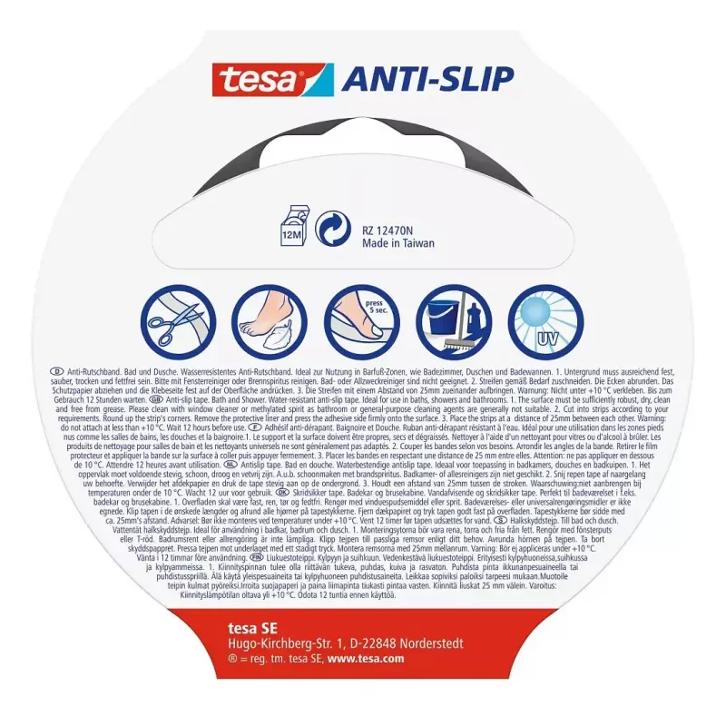 Tiras antideslizantes para bañera TESA 55533-00000-11