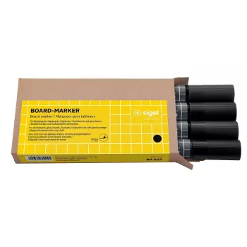 Rotulador Sigel BA012 4 unidades negro