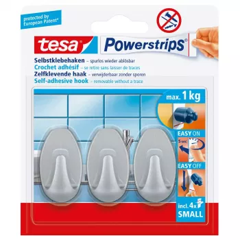 Ganchos universales Tesa Powerstrips Hooks Small OVAL