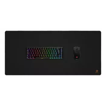 Alfombrilla de ratón DELTACO DMP450 XL alfombrilla gaming, 900×400×4 mm, bordes cosidos, negra