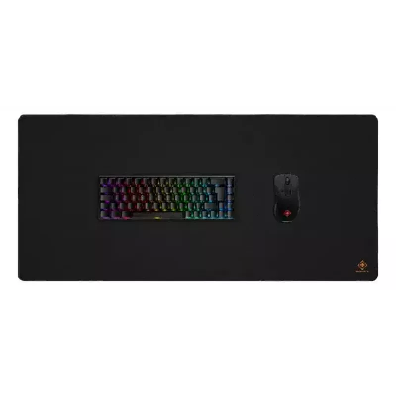 Alfombrilla de ratón DELTACO DMP450 XL alfombrilla gaming, 900×400×4 mm, bordes cosidos, negra