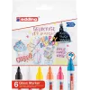 Rotulador para vidrio Edding 95 6 uds. punta redonda negro azul naranja rosa blanco amarillo