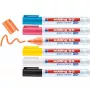 Rotulador para vidrio Edding 95 6 uds. punta redonda negro azul naranja rosa blanco amarillo