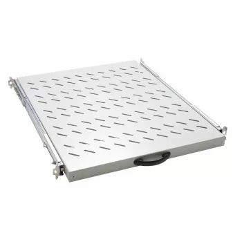 Estante deslizante EQUIP 19 pulgadas, 1U, 800 mm de profundidad, gris claro