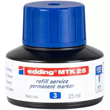 Tinta de recarga para rotulador Edding MTK 25 azul 25 ml 1 unidad