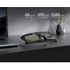 Gafas 3D estereoscópicas activas DANGBEI, Micro-USB, negras