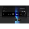ATEN True 4K DP/HDMI Optical KVM 10km, transmisor y receptor, cableado, 10000 m, 4096 x 2160 píxeles, negro, metal