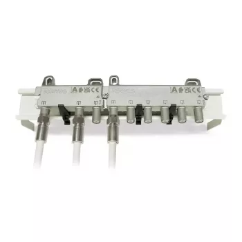 Distribuidor de cable Televes 519506 acero inoxidable 5 - 2400 MHz