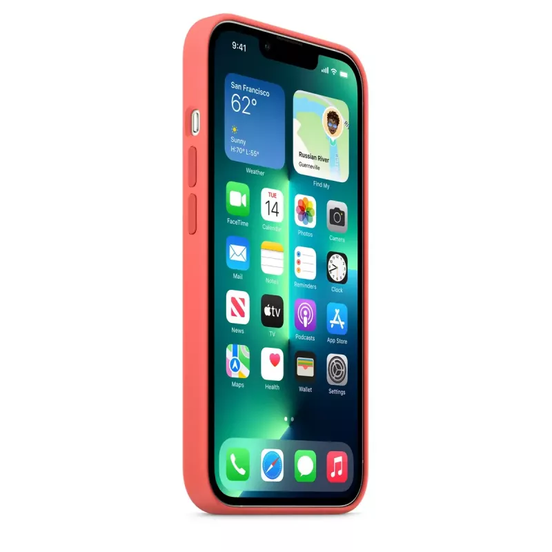 Apple MM2E3ZM/A funda protectora para iPhone 13 Pro, silicona, 6,1 pulgadas (15,5 cm), rosa