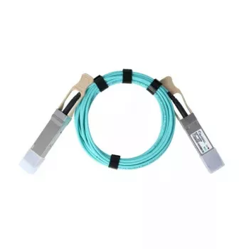 Cable AOC de fibra óptica BlueOptics BO070703W10M-BO QSFP56–QSFP56, 10 m, Cian