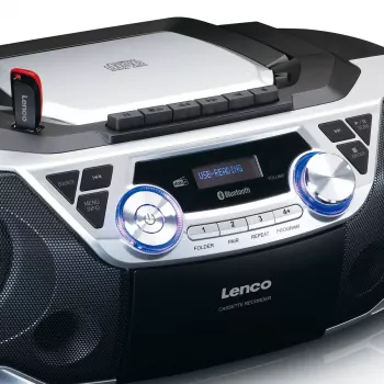 Radio portátil Lenco SCD-720SI sintonizador digital DAB FM altavoz de 2 vías