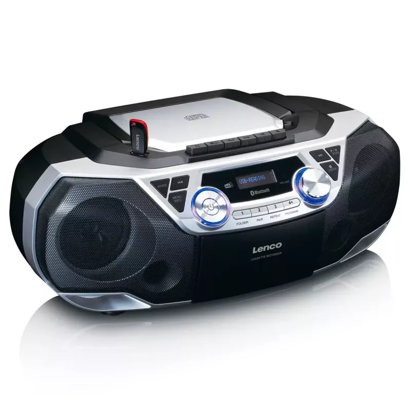 Radio portátil Lenco SCD-720SI sintonizador digital DAB FM altavoz de 2 vías