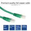 ACT verde 0,5m cable de red U/UTP CAT6 con conectores RJ45