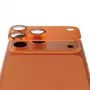Protector de cámara PanzerGlass Fender para iPhone 17 Pro Max, silicona, Cosmic Orange, resistente a arañazos y golpes