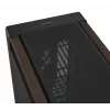 Caja de PC ASUS ProArt PA602 Wood Edition Midi Tower — negra y madera, compatible con ATX/EATX, 2x200 mm frontal, 1x140 mm trasero