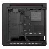 Caja de PC ASUS ProArt PA602 Wood Edition Midi Tower — negra y madera, compatible con ATX/EATX, 2x200 mm frontal, 1x140 mm trasero