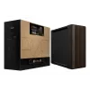 Caja de PC ASUS ProArt PA602 Wood Edition Midi Tower — negra y madera, compatible con ATX/EATX, 2x200 mm frontal, 1x140 mm trasero