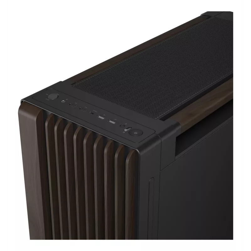ASUS ProArt PA602 Wood Edition Modern negra - panel de cristal templado Midi Tower negra, madera