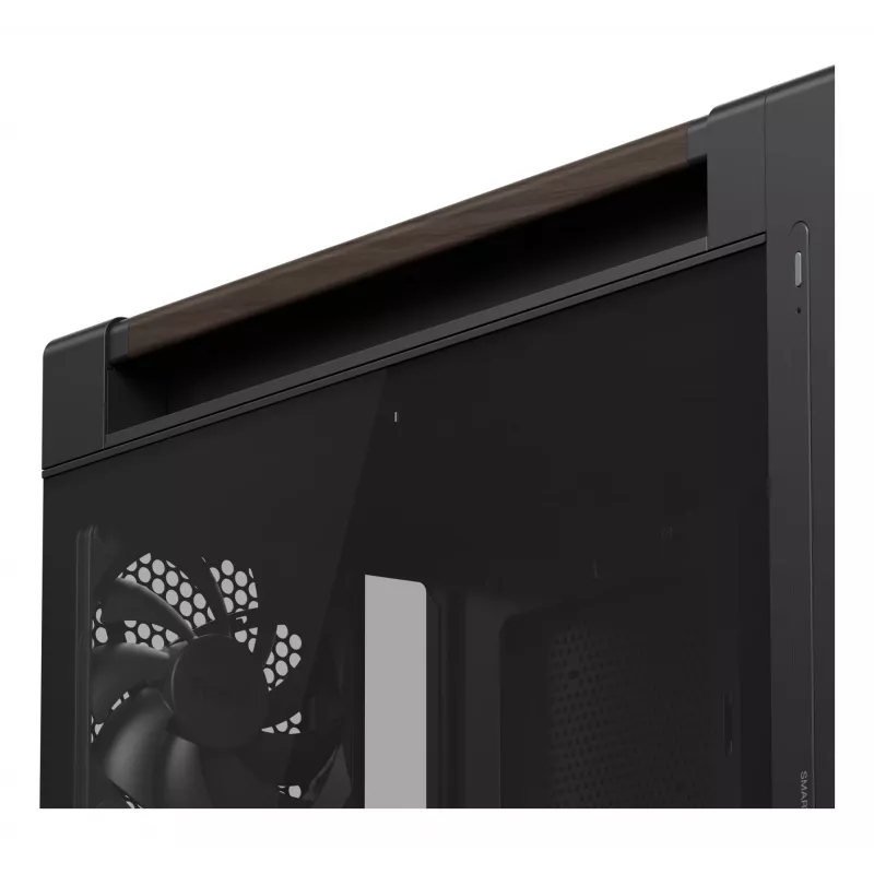 ASUS ProArt PA602 Wood Edition Modern negra - panel de cristal templado Midi Tower negra, madera