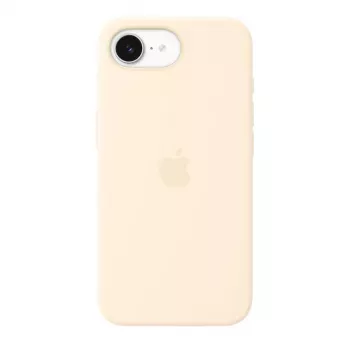 Funda de silicona con MagSafe para Apple iPhone 17e — vainilla, para pantallas de 6,1