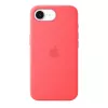 Funda de silicona con MagSafe para Apple iPhone 17e — Bright Guava, compatible con 6,1