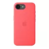 Funda de silicona con MagSafe para Apple iPhone 17e — Bright Guava, compatible con 6,1
